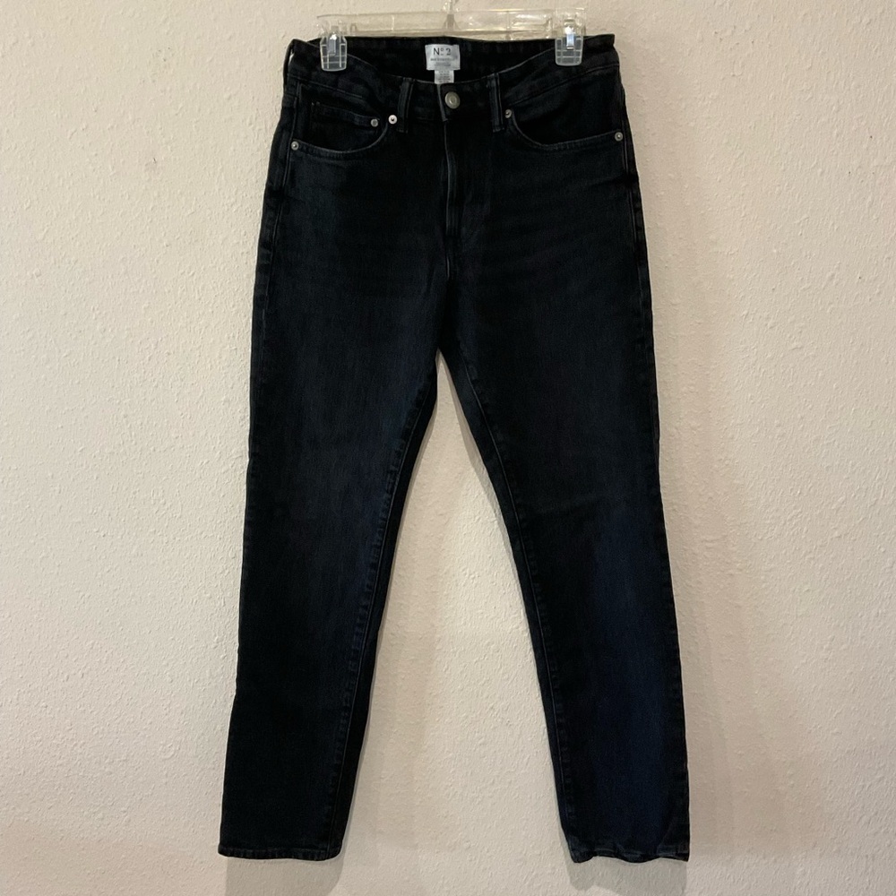 H&M No. 2 Essentials Jeans Black Wash Denim Regular Fit Men’s Size 29/32